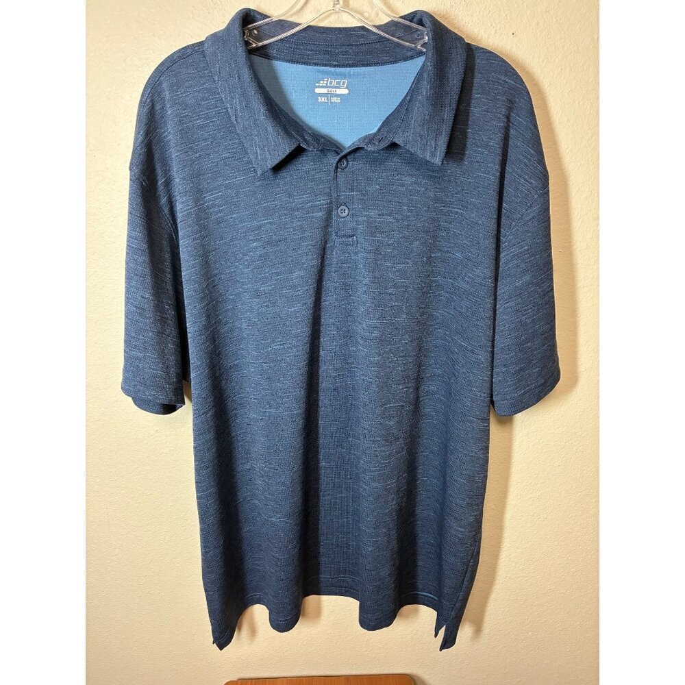 BCG Golf Polo Shirt Business Casual Blue Men's Size 3XL